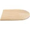 PureBowlic Scaffale sospeso in legno bohémien, decorazione ad arco per soggiorno, camera da letto, asilo, espositore multistrato per libri, piante, vasi, candele, oggetti d'arte rustica (monostrato)