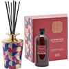EDG Enzo de Gasperi Profumatore per Ambienti casa con Bastoncini, Bottiglia in Ceramica Lucida Hypnotic Midnight Garden 400ml 4 Varianti Black Forest