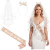 Yuccer Addio al Nubilato Gadget Fascia Bride to Be Velo Sposa