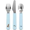 Mepal Set di posate per bambini 3 pezzi Mio Little Dutch, Posate per bambini, Set di posate per bambini con forchetta, coltello, cucchiaio per bambini, Lavabile in lavastoviglie, Forest Friends