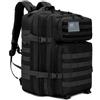 NONE Zaino tattico militare generica da 50 litri (vari colori disponibili) con 2 cerotti in velcro