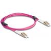 Delock - Cavo di rete - Da LC multimodale (M) a LC multimodale (M) - 2 m - 3 mm - Fibra ottica - Duplex - 50/125 micrometrico -