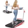 RUNIMON Tapis Roulant Elettrico Piehevole, 6 IN 1 Tapis Roulant Salvaspazio, Inclinazione 9%, 12 km/h, 2.5HP, Tapirulan con 2 Display LED, APP, Due Modalità di Controllo