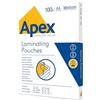 Fellowes Apex Pouche per Plastificazione A4, Finitura Lucida, 100 Fogli - Medio spessore - Ideale per cartelli e immagini