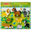 Melissa & Doug Tavola Puzzle in Legno con Animali Domestici, Gioco Educativo, Sviluppo Attivita' Cognitive, Giocattoli Prima Infanzia, Regalo Bambini Bambine di 2 3 4 Anni