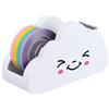 Fituenly Distributore di Nastro da Scrivania, Distributore a Forma di Nuvola per Nastro adesivo, Distributore con Nastro Arcobaleno per Bambini, Ufficio, Forniture Scolastiche