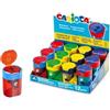 Carioca Temperamatite doppio con contenitore rotondo, multicolore