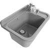 SIGO BACINELLA UTILITY BOWL 50 DISPENSER RUBINETTO BIANCO