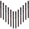BMZXCH 12 Pezzi Tasselli Staffe Supporto per Mensole a Scomparsa Galleggianti in Acciaio Marrone Zincato, Supporti Ciechi Sospesi Nascosti, con Viti, per Montaggio a Parete, Carichi Pesanti (10 x 100 mm)
