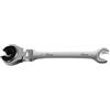 Serenophile Chiave a cricchetto flessibile 8-27 mm, strumento manuale con testa flessibile, per riparazione di biciclette automobilistiche, kit meccanico professionale (18 mm)
