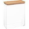 5 five simply smart 5five - contenitore rettangolare eske con coperchio in bambù 4,3l