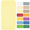 SPIRELLA - Tappeto per Vasca in Schiuma PVC Alaska - Tappeto da Bagno Antiscivolo con Ventose + Fori di Drenaggio Antimuffa - Giallo Chiaro - 91 X 36 cm