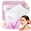 BeauBase Sakura Maschera V Line Collagene, 7 pezzi Maschera Lifting Doppio Mento, Double Chin Face Mask, per Idrata Rassodante e Nutre la Pelle