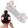 Jingmiger Pettini per capelli da donna capelli sottili, pettini per capelli decorativi per le donne | Corona di fiori forcine per capelli rotti | Forte copertura laterale decorativa Hold Hairpin for Bun Styling