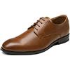 Bruno Marc Uomo Scarpe Eleganti Derby Vintage Elegante Stringate Basse Allacciare Sposa Oxford,Size 46,Marrone,SBOX229M-E