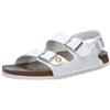 Birkenstock 034733 Milano white, Birko Flor SANDALO Uomo, White EU 35
