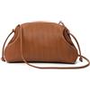 KingTo Pochette da donna, morbida borsa a forma di nuvola, alla moda, effetto increspato, borsa a tracolla