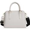 bugatti Ella Borsa da donna, borsa bowling di medie dimensioni in similpelle stile Saffiano, beige