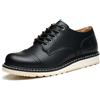 SL-Saint Uomo Fatto a Mano a Bassa Tazza Di Moda Stivali Genuini in Pelle Bovina Scarpe Moda Lace Up