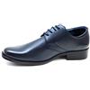 Evoga Scarpe Uomo Class Blu Scuro Vernice Linea Classica Eleganti Cerimonia
