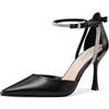 QUEEN HELENA Décolleté con Strass Scarpe con Tacco Alto Donna K3623 (Nero, Sistema Taglie Calzature EU, Adulto, Donna, Numero, Media, 39)
