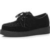 AJVANI Scarpe Plateau Stringate da Uomo con Zeppa Stile Gotico Punk Numero 9 43