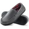 RockDove Alexander Pantofole da Uomo in Stile Mocassino con Fodera in Flanella, Taglia 46 EU Uomo, Grigio Scuro
