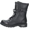 Cult Anfibio Nero in Pelle con lacci e Zip da Donna - 36