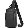 newsbirds Borse Petto Borsa Crossbody Pelle Zaino Spalla Monospalla Pelle Marsupio Zainetto Piccolo Sling Bag Borsello a Tracolla per Uomo Viaggio Trekking Camminare