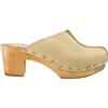 ESTRO Zoccoli in Legno Donna in Pelle Ciabatte Sanitarie Donna CDL03