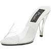 Pleaser Car401/C/M, Scarpe Peep-Toe Donna, Trasparente, 37 EU