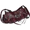 HOKMAH Borsa a tracolla da donna, in pelle, Y2k, estetica, coquette, borsa a tracolla Hobo Punk alla moda