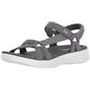 Skechers On-the-go 600 Brilliancy, Sandali Donna, Grigio Charcoal Textile Trim, 37 EU