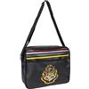 CERDÁ LIFE'S LITTLE MOMENTS Cartella Scuola di Harry Potter - Colore Nero - 33x28x15 cm - 100% PVC - Borsa con Tracolla e Chiusura a Cerniera - Stampa di Hogwarts - Prodotto Originale Elaborato in Spagna