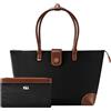 VICTORIA HYDE Borsa da donna con manico grande, in nylon, per scuola, lavoro, ufficio, viaggi, shopping, tutti i giorni