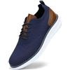 SVNKE Scarpe Oxford Uomo in Pelle Classiche Stringate Derby Basse Oxford Vintage Elegante Leggere Blu 41