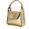 Superflybags Donna Borsa Pochette in vera Pelle con Tracolla in Catena e Clip Ape Modello NINIV 19x17x6,5 Made in Italy