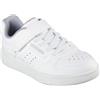 Skechers Boy's Quick Street Bungee Kids Trainers, Bianco, 3 UK