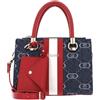 LIU JO Borsa Manhattan Satchel S blu denim BS25LJ121 AA5163 D3200