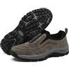 MEIION Scarpe ortopediche da uomo per una facile infiltrazione, comode scarpe da uomo extra large, ortopediche, antiscivolo per piedi gonfi, marrone, 42 EU