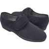 Fly Nature Antica Pantofoleria Ciabatte Uomo Invernali, Pantofole Casa con Strappo per Anziani, Diabetici e Piedi Delicati, Scarpe Ortopediche Sanitarie Estate/Inverno Made in Italy (Nero Multi-Stagione, 45)