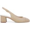 Melluso Décolleté Slingback in Pelle Beige Primavera Estate 41 / Beige