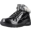 Skechers Uno Rugged Boots 168126 - Scarpe da ginnastica alte da donna, colore: Nero lucido