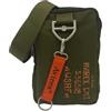 Avirex Borsello a Tracolla in Nylon Impermeabile, Borsa a Tracolla Uomo con Portachiave Rimovibile, Misura Small, Collezione Post PST04 (Green)