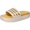 adidas Donna Adilette Platform Slides, crystal sand/gold met/semi spark, 42 EU