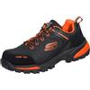 Skechers Stivali da uomo Gatlon Strigax, Nero Arancione Pelle Sintetica Tessile, 42 EU