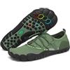 SAGUARO Scarpe Scoglio Uomo Donna Asciugatura Rapida Scarpette da Mare Traspiranti Spiaggia Scarpe da Mare per Acqua Immersione Nuoto Surf Vela Canottaggio Nautica Verde Asparago,Gr.46