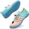 WateLves Scarpe da Scoglio Donna Uomo Scarpe da Immersione Scarpette da Mare Asciugatura Rapida Antiscivolo Scarpe da Acqua per Nuotare Sport Acquatico(Rosa,40 EU)
