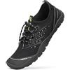 SAGUARO Scarpe da Immersione Donna Uomo Rapida Asciugatura Slittata Scarpette da Acqua per Nuoto Piscina Spiaggia Surf Nero 36 EU