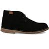 PAYMA - Stivali Stivaletti Safari Deserto in Pelle per Uomo e Donna. Fatto in Spagna. Scarpa Chukka in Crosta di Pelle Sport. Chiusura con Lacci. Suola in Gomma. Colore: Nero, Taglia: EU 36